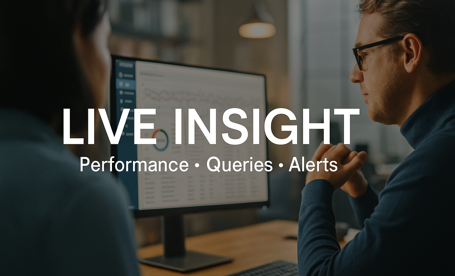 dbNexia dashboard overview with performance, queries and alerts